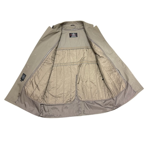 Oleg Cassini Signature Collection Vintage 80s Trench Coat - Size 46 Regular - Picture 3 of 16